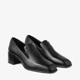 Eliot Slipper 45 Black Vintage Leather Slippers