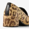 Eliot Slipper 45 Natural Leopard Print Pony Leather Slippers