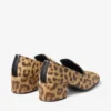Eliot Slipper 45 Natural Leopard Print Pony Leather Slippers