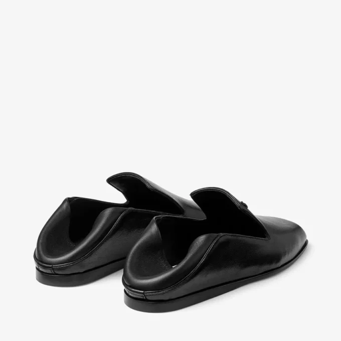 Eliot Slipper Black Vintage Leather Slippers