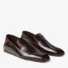 Eliot Slipper Men’s Sambuco Croc-Embossed Leather Slippers