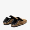 Eliot Slipper Natural Leopard Print Pony Leather Slippers
