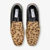 Eliot Slipper Natural Leopard Print Pony Leather Slippers