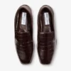 Eliot Slipper Sambuco Croc-Embossed Leather Slippers