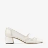 Elisa 45 Latte Patent and Mesh Pumps