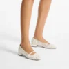 Elisa Ballerina Latte Jimmy Choo Perforated Nappa Lace Ballerina Pumps