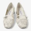 Elisa Ballerina Latte Jimmy Choo Perforated Nappa Lace Ballerina Pumps