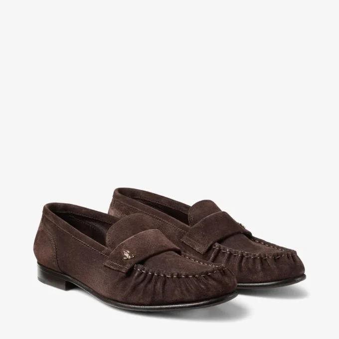 Ellis Loafer F Chocolate Suede Loafers