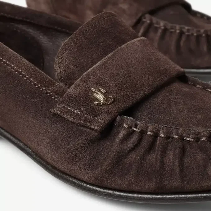 Ellis Loafer F Chocolate Suede Loafers