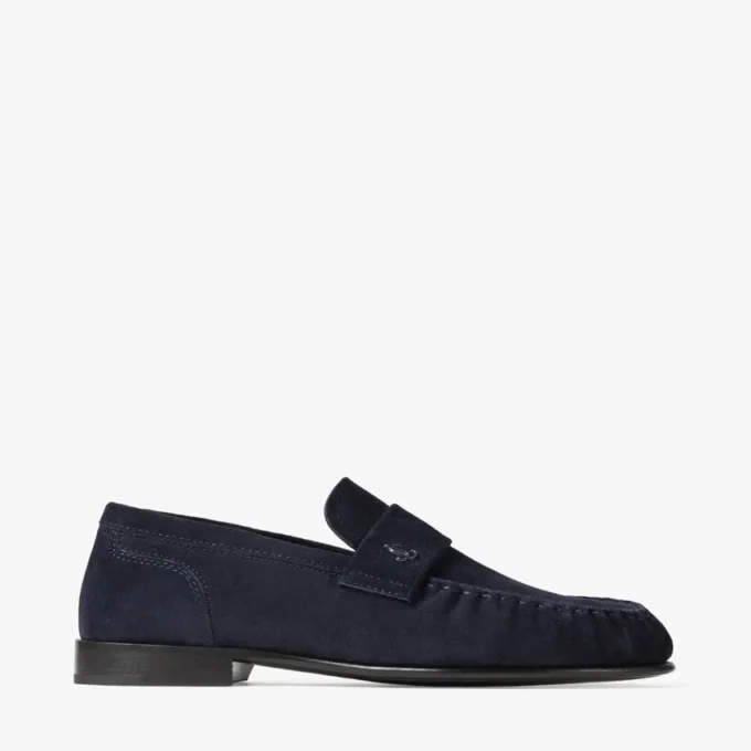 Ellis Loafer F Marine Suede Loafers
