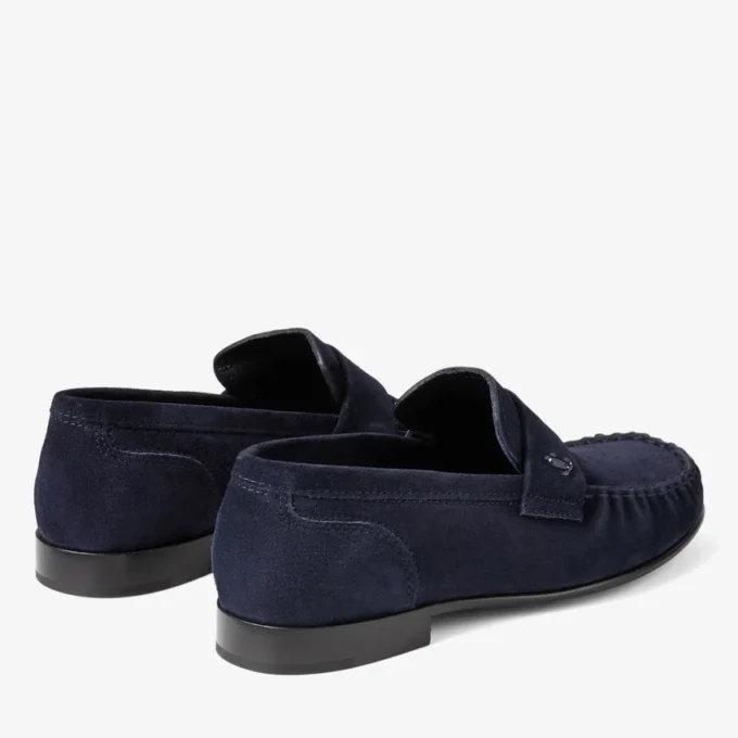 Ellis Loafer F Marine Suede Loafers