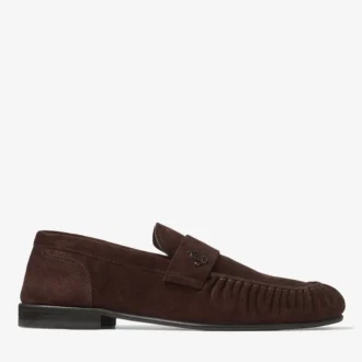 Ellis Loafer M Chocolate Velvet Suede Loafers