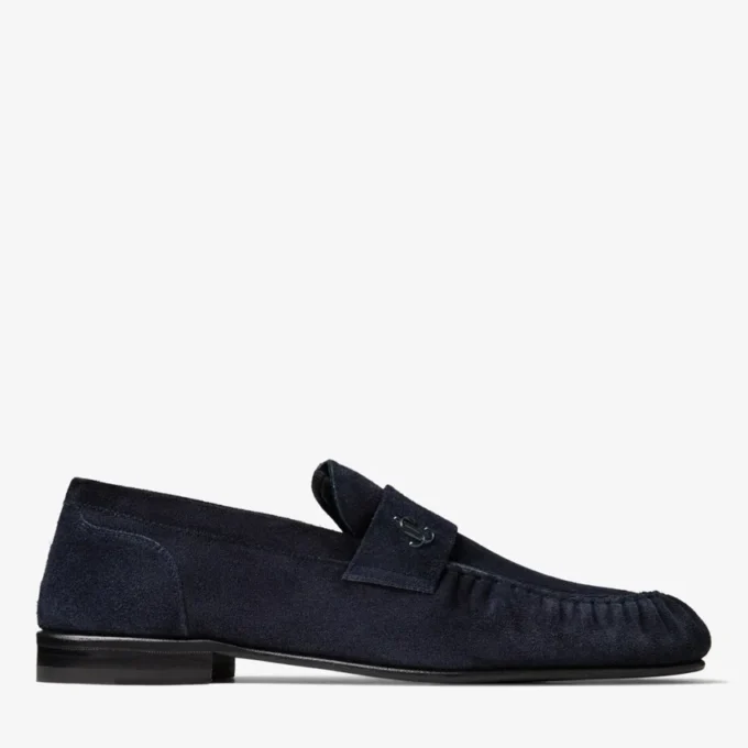 Ellis Loafer M Midnight Velvet Suede Loafers