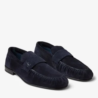 Ellis Loafer M Midnight Velvet Suede Loafers