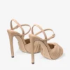 Elly 120 Chai Soft Glove and Shiny Nappa Leather Sandals