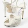 Elly 120 Latte Soft Glove and Shiny Nappa Leather Sandals