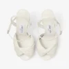 Elly 120 Latte Soft Glove and Shiny Nappa Leather Sandals