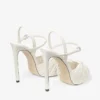 Elly 120 Latte Soft Glove and Shiny Nappa Leather Sandals