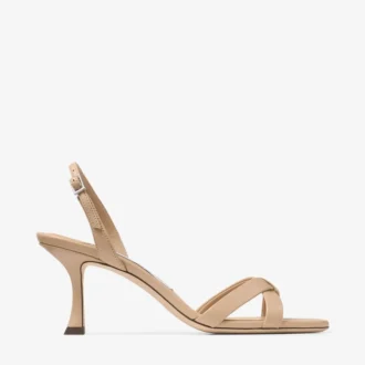 Elsy 70 Chai Nappa Leather Slingbacks