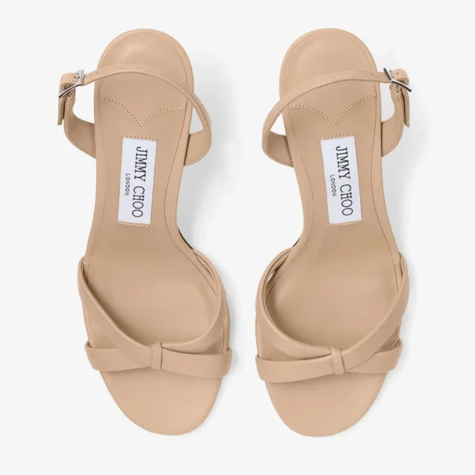Elsy 70 Chai Nappa Leather Slingbacks