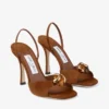 Emani 100 Tan and Amber Suede Sandals