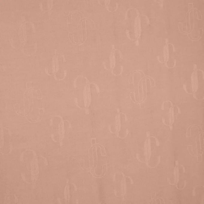 Emani Ballet Pink Silk and Wool Jacquard Shawl