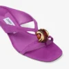 Emeri Stone 35 Violet Orchid and Dark Amber Suede Sandals