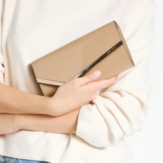 Emmie Chai Patent Leather Clutch Bag