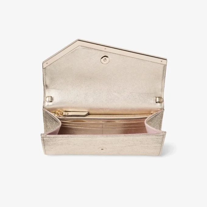 Emmie Platinum Ice Brilliance Fabric Clutch Bag