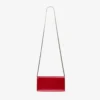 Emmie Ruby Red Patent Leather Clutch Bag