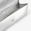 Emmie Silver Mirror Fabric Clutch Bag