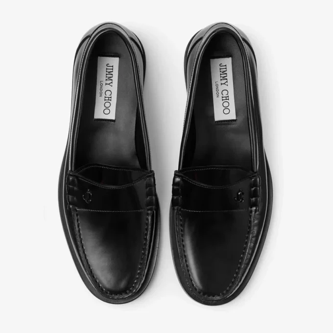 Ethan Loafer Black Box Calf Leather Loafer