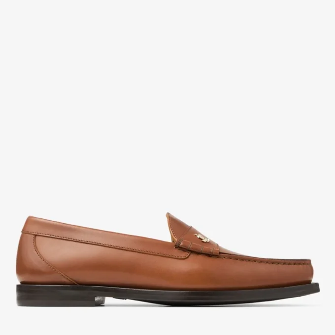 Ethan Loafer Tan Matt Brushed Leather Loafer