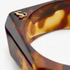 Faceted Bracelet Tortoiseshell Acrylic Faceted Bracelet