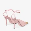 Faiz 100 Rose Jimmy Choo Lace Pumps with Metal Lace Detail