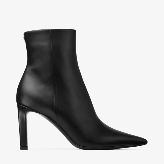 Frankie Ankle Boot 85 Black Calf Leather Ankle Boots