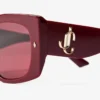 Gabi Cranberry and Dark Violet Butterfly Sunglasses