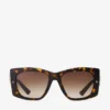 Gabi Havana and Gradient Brown Acetate Butterfly Sunglasses