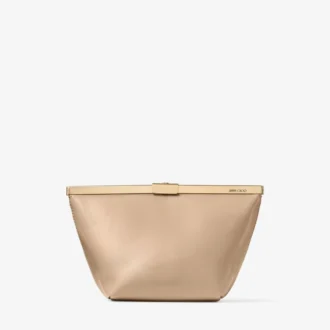 Ganache Chai Nappa Leather Clutch Bag