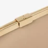 Ganache Chai Nappa Leather Clutch Bag