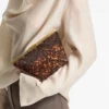 Ganache Transparent Tortoisehell Clutch Bag