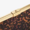 Ganache Transparent Tortoisehell Clutch Bag