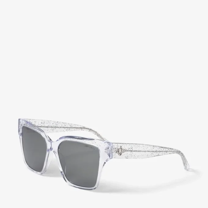 Giava Crystal Glitter Square Sunglasses