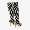 Gloria Knee High Boot 85 Natural Zebra Print Pony Leather Knee High Boots