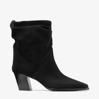 Hart Ankle Boot 60 Black Velvet Suede Ankle Boots