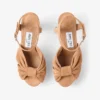 Heloise 120 Toffee Suede Platform Sandals