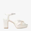 Heloise 80 Ivory Satin Sandals
