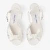 Heloise 80 Ivory Satin Sandals