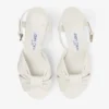 Heloise 80 Latte Nappa Leather Platform Sandals