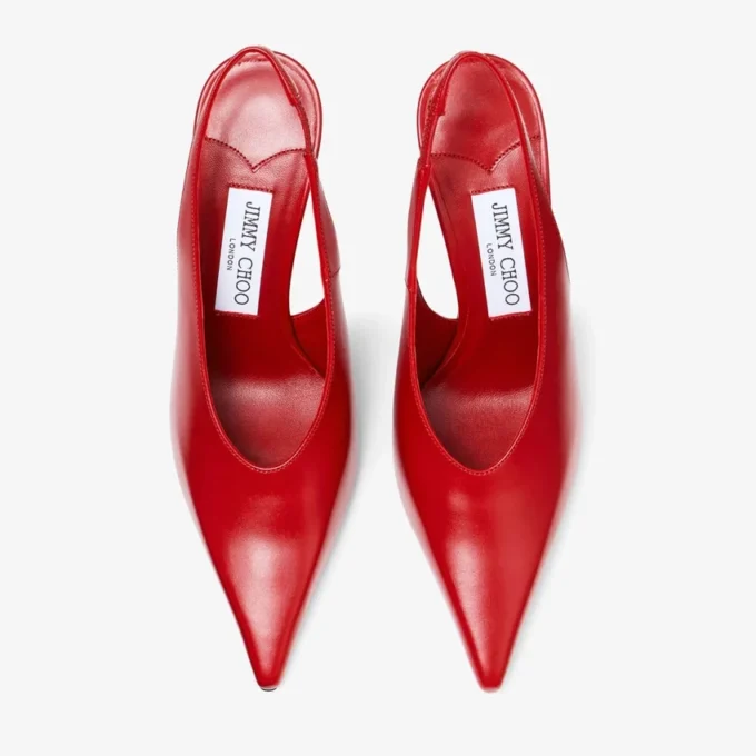 Isa 95 Ruby Red Leather Pumps